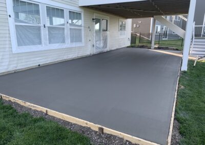 Broomed Patio construction, by Major Oaks Hardscape in MN