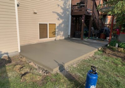 Broomed Patio construction, by Major Oaks Hardscape in MN